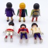 Playmobil Lot of 6 Vintage White Colors Colored Characters