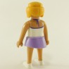 Playmobil Femme Moderne Violet et Blanc avec Jupe Violette