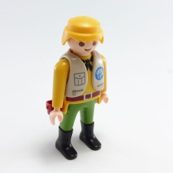 Playmobil 21662 Playmobil Green & Yellow man with Black Boots & Gray Waistcoat with Elephant