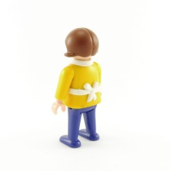 Playmobil Enfant Fille Jaune Bleu Tablier Fleurs 3751 9990 5005