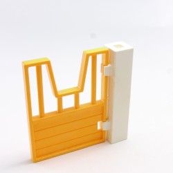 Playmobil 29730 Playmobil Poteau Blanc avec Porte étable Orange System X 4190