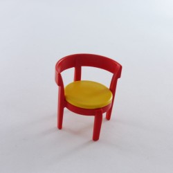 Playmobil 19179 Playmobil Chaise Ronde Rouge et Jaune