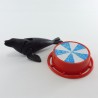 Playmobil 8840 Playmobil Adult Sea Lion with Round Stool 3130 3518 Sticker a little worn