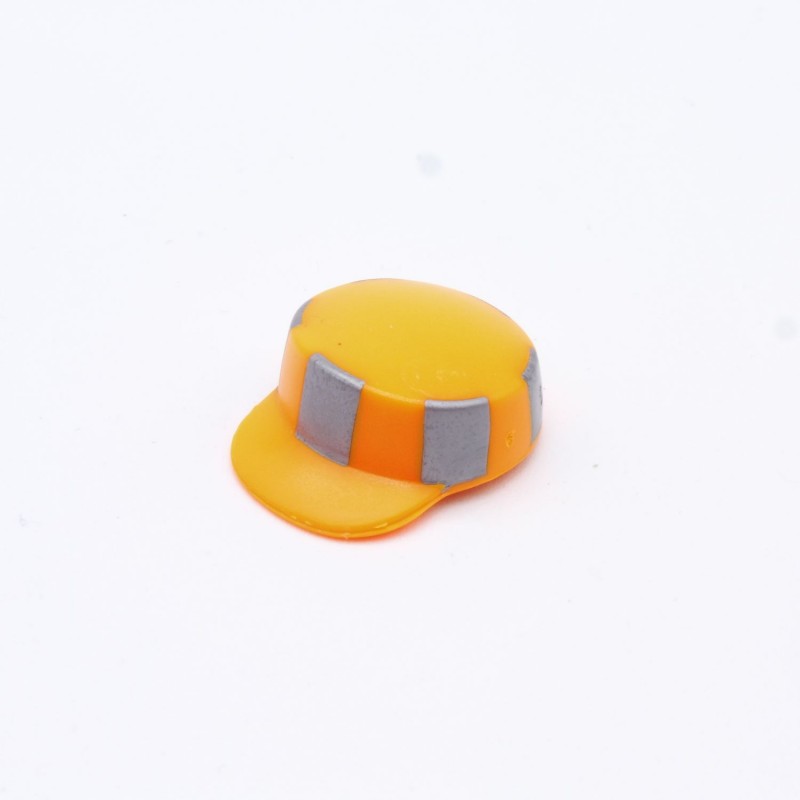 Playmobil 31729 Playmobil Chapeau Ouvrier Travaux Orange et Argent