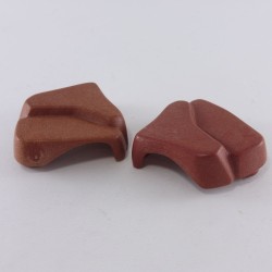 Playmobil 24628 Playmobil Set of 2 Small Brown Rock Finishes