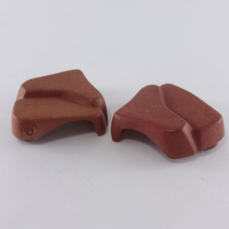 Playmobil 24628 Playmobil Lot de 2 Petites Finitions de Rocher Marron