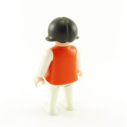 Playmobil Enfant Fille Vintage Rouge Blanc