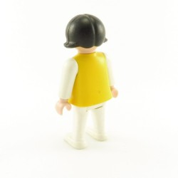 Playmobil Enfant Fille Vintage Jaune Blanc