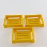 Playmobil 6888 Playmobil Lot de 3 Caissettes Jaunes