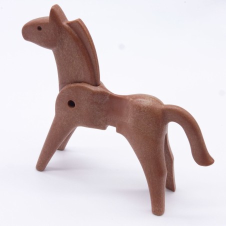 Playmobil 1466 Playmobil Cheval 1ere Génération Marron