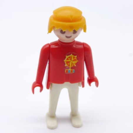 Playmobil 16682 Playmobil Homme Blanc et Rouge Mains Fixes 3544 Sticker Médaille Original