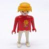 Playmobil 16682 Playmobil Homme Blanc et Rouge Mains Fixes 3544 Sticker Médaille Original