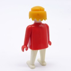 Playmobil Man White and Red Hands Fixed 3544 Original Medal Sticker
