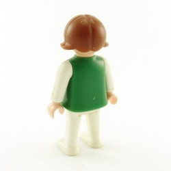 Playmobil Enfant Fille Vintage Vert Blanc