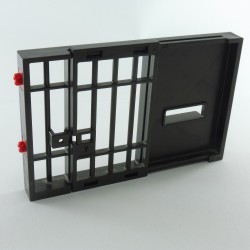 Playmobil 10903 Playmobil Mur Gris Foncé Porte Prison Barreaux 3112 System X sans serrure