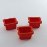 Playmobil 27257 Playmobil Lot de 3 Caisses Rouges Vintage pour Bouteilles