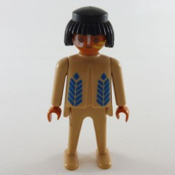 Playmobil 1347 Playmobil Vintage Blue and Brown Indian Warrior