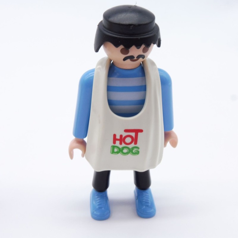 Playmobil 31255 Playmobil Man Blue Black and White HOT DOG Apron 3848 7781