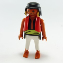 Playmobil 5660 Playmobil Pirate Bronzé Gilet Rouge Boucles Oreilles