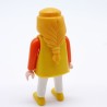 Playmobil Femme Moderne Blanc et Orange avec Gilet Jaune