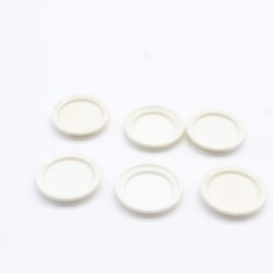 Playmobil 17551 Playmobil Set of 6 Large Round White Plates
