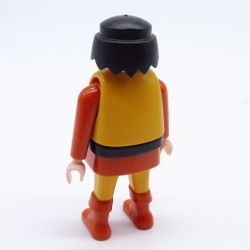 Playmobil Adventurer Man Orange and Yellow Leopard Vest Black Belt
