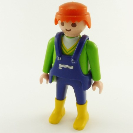 Playmobil 15316 Playmobil Homme Vert et Bleu avec Salopette Bleue