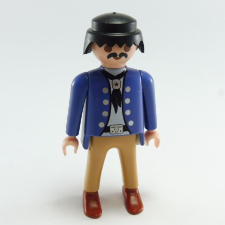 Playmobil 12377 Playmobil Man Cowboy Blue High Maroon Trousers