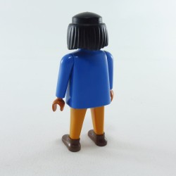 Playmobil Guerrier Indien Bleu et Orange