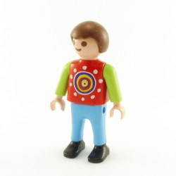 Playmobil Child Boy Red Blue White 1900 5550 5581 5311 Blue Bow