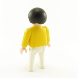 Playmobil Enfant Garçon Vintage Jaune Blanc