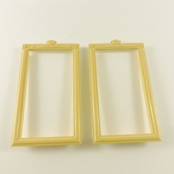 Playmobil 22701 Playmobil Lot of 2 Rear Windows Frames Last Floor House 5300 Yellowed