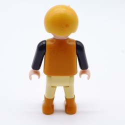 Playmobil Enfant Garçon Orange Noir 7 3820 4302 4230 5893
