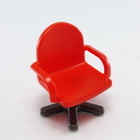 Playmobil 18439 Playmobil Chaise de Bureau Rouge on Casters