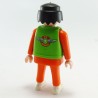 Playmobil Homme Orange avec Gilet Vert Air Rescue
