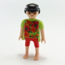 Playmobil 21697 Playmobil Homme Touriste Rouge et Vert avec Pieds Nus