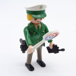 Playmobil 32173 Playmobil Green and Gray Police Woman with Accessories