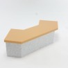 Playmobil 30293 Playmobil Brown and White Gray Corner Desk