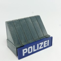Playmobil 13097 Playmobil Awning Entrance Building System X Dark Gray with Police Panel