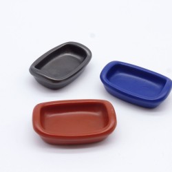 Playmobil 12118 Playmobil Set of 3 Dishes Gray Blue Brown
