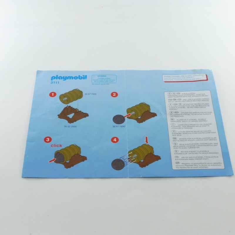 Playmobil 26635 Playmobil Original Notice Cart 3111