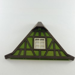 Playmobil 19478 Playmobil Frontage of Roof Triangle Fenestrates Green Medieval Houses