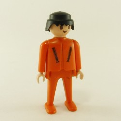 Playmobil 16280 Playmobil Male Orange Zips Chest Pilot Helicopter Rescue