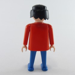 Playmobil Homme Bleu Rouge 3435 3561 3570