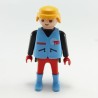 Playmobil 21759 Playmobil Homme Pilote Moto Reporter TVI Rouge et Noir avec Gilet Bleu