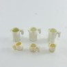 Playmobil 29187 Playmobil Set of 3 Decanters and 3 Cups Yellowed or Dirty Colors