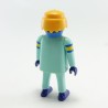 Playmobil Man Kart Pilot Blue with Blue Collar