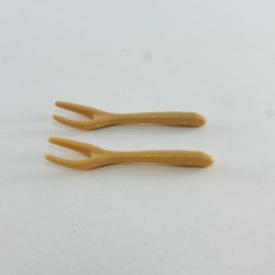 Playmobil 29174 Playmobil Set of 2 Large Brown Tableware Forks