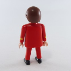 Playmobil Man Red Yellow and Gray
