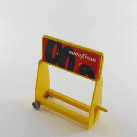 Playmobil 13867 Playmobil Yellow Tire Carrier Display 3437 Service Station
